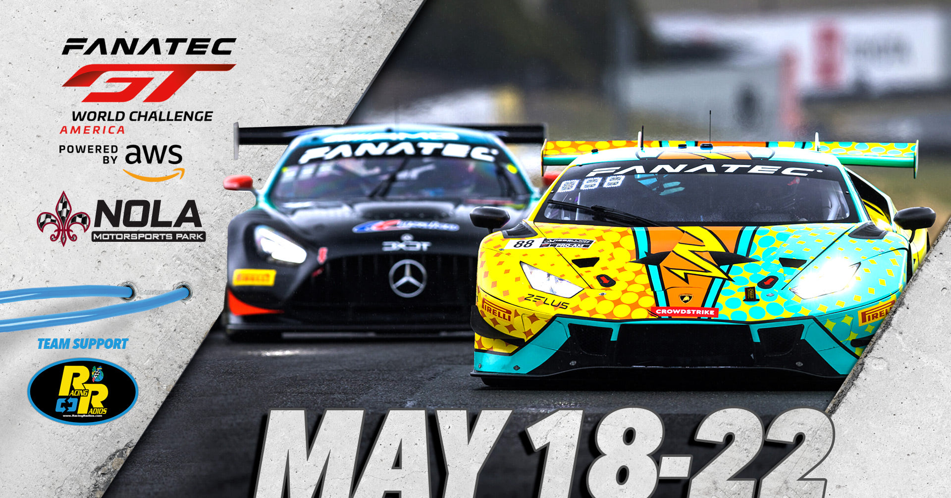 NOLA Motorsports Park SRO GT World Challenge - Racing Radios