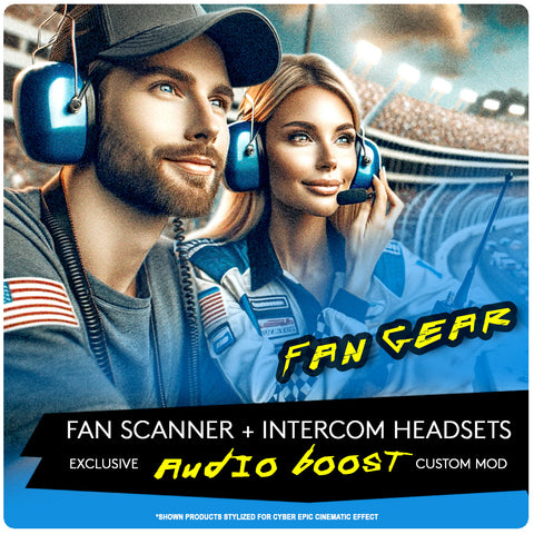 Holiday Savings Race Fan Headphones & Scanners | Racing Radios