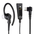 2-Wire Surveillance Kits With Combination Microphone and PTT, Black - Racing Radios