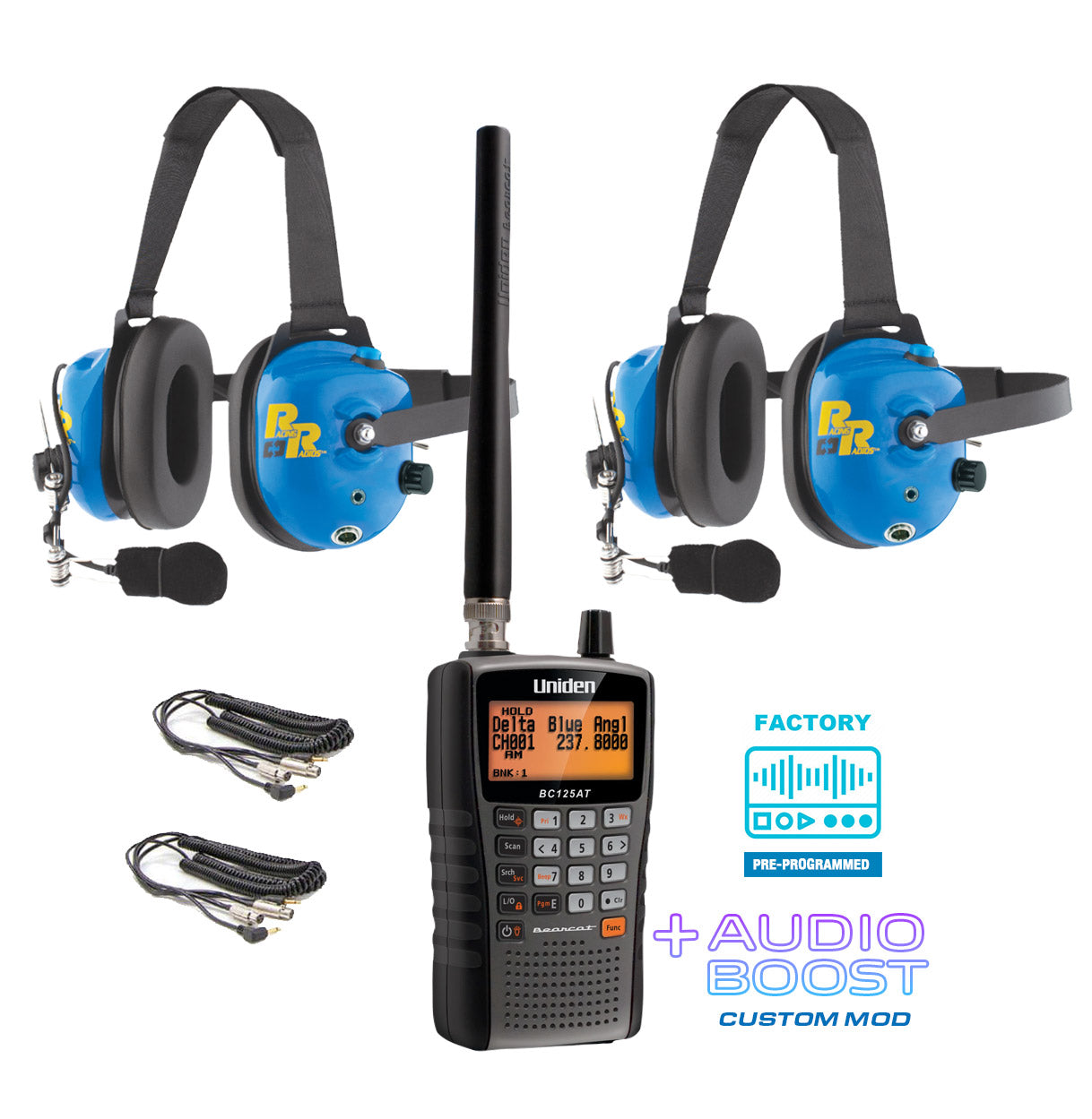 No Programming - Default Uniden Frequencies - Race Fan Scanner Communication Racing Radios 