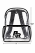 Racing Radios Stadium Clear Fan Backpack Front View - Dimensions