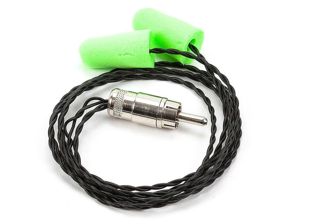 Race Driver Foam Earpieces with RCA plug and 19" Length Cable