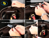 How to Install The New Driver Helmet Kit Velcro Mounting Tab | Racing Radios